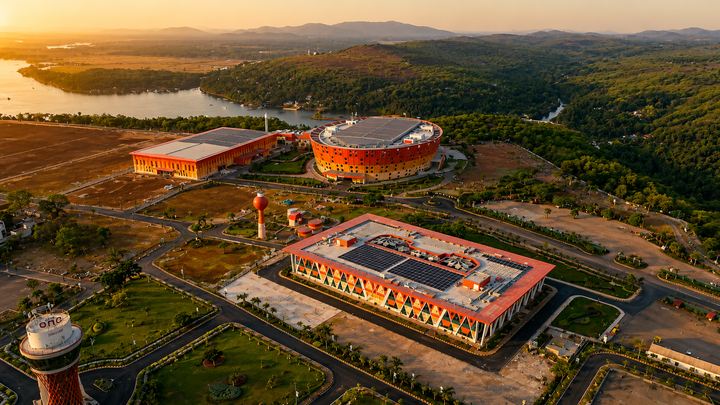 Aerial view of the integrated UBCC campus